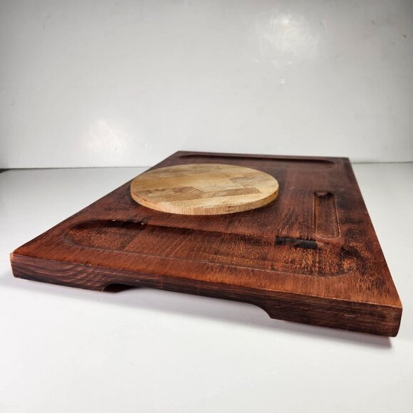 Baribocraft Charcuterie Board with Inset Vintage Cheese Server Mid Century - Picture 8 of 9